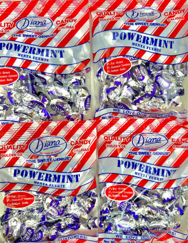 4-Pack Diana Power Mints - 3.25 oz  Super refreshing minty flavor - Image 3