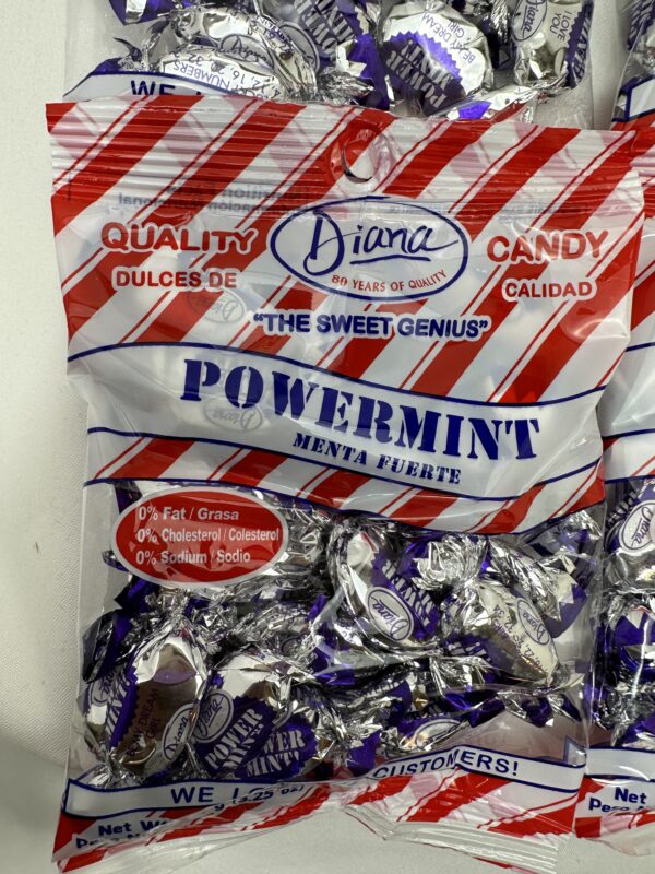 4-Pack Diana Power Mints - 3.25 oz  Super refreshing minty flavor - Image 4